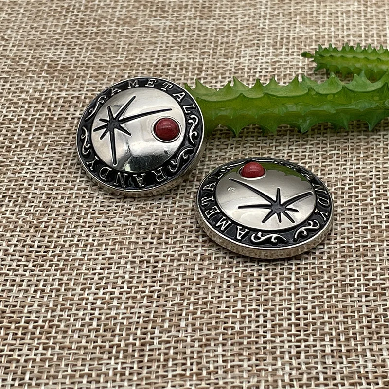 Оптовая Продажа с фабрики, декоративные металлические винтовые Кончо для кошелька