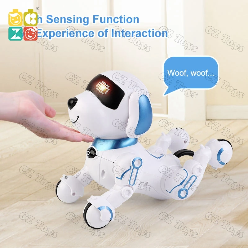 Amazoms Hot Sale Kids Robot Dog Intelligent Programmable Rc Robot Dog Toy Hand Gestures Voice interaction Dancing Dog Robot Toys