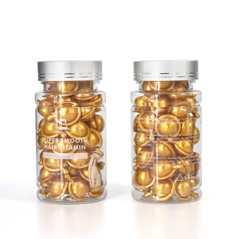 Perfect Link Hot Sale Hydrate Capsule Hair Serum Bottle 50Ml Anti Frizz Hair Serum Argan Oil Hair Serum