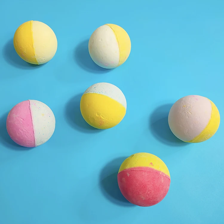 Shiyan classic bicolored organic fizzy bath bombs supplier customizable essential oil bath bombs
