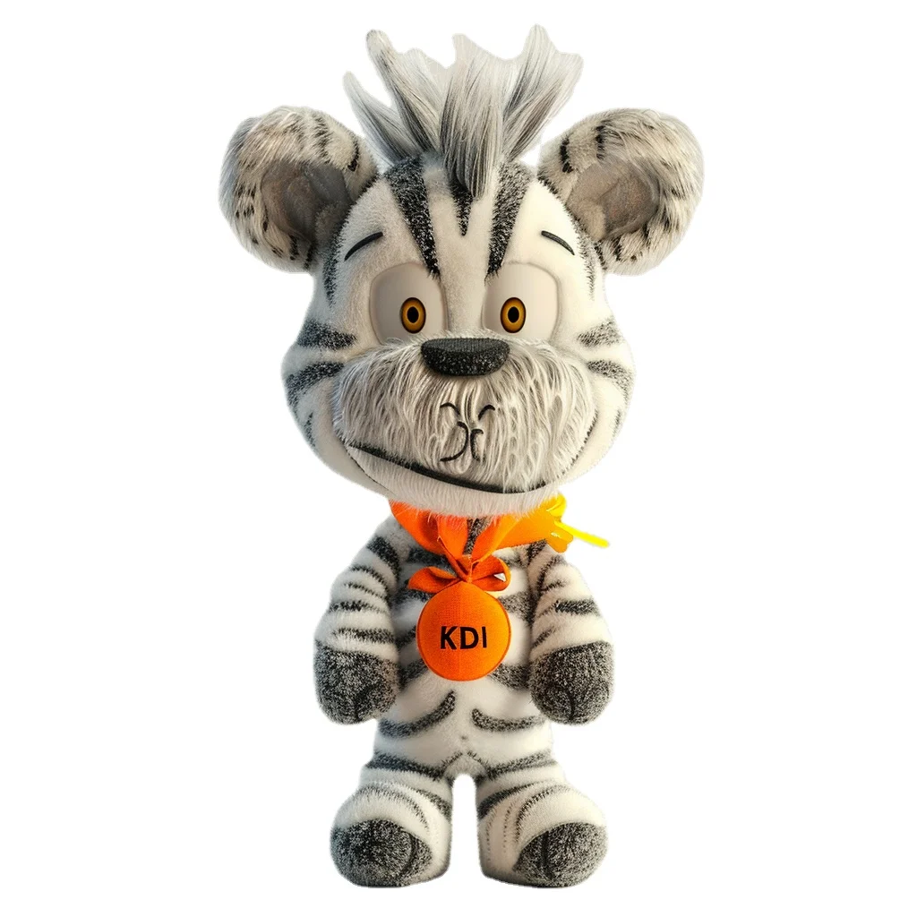 Plush Tiger Zebra Cute Toy Children Simulated Animal Toys big eyes tiger Birthday Gift Decoration For children