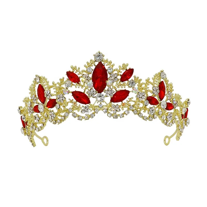 Euramerican Crystal Diamond Party Wedding Tiaras Bridal Crowns Rhinestone Crown For Women Jewelry