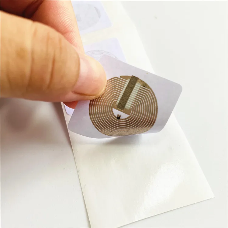 Printable blank white 213 215 216 nfc tag 22cm diameter for wholesale