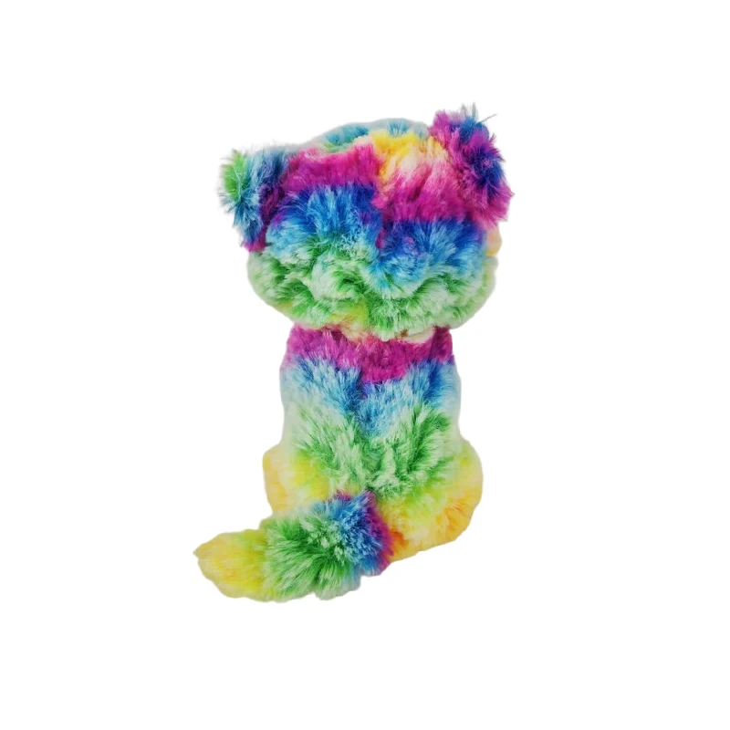 Colourful stuffed plush cat toys soft baby toy cats with big eyes for home decoration