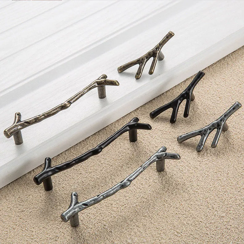 Modern Tree Branch Furniture Handle size 96mm 128mm hardware popular high quality door handles kitchen cabinet handle
