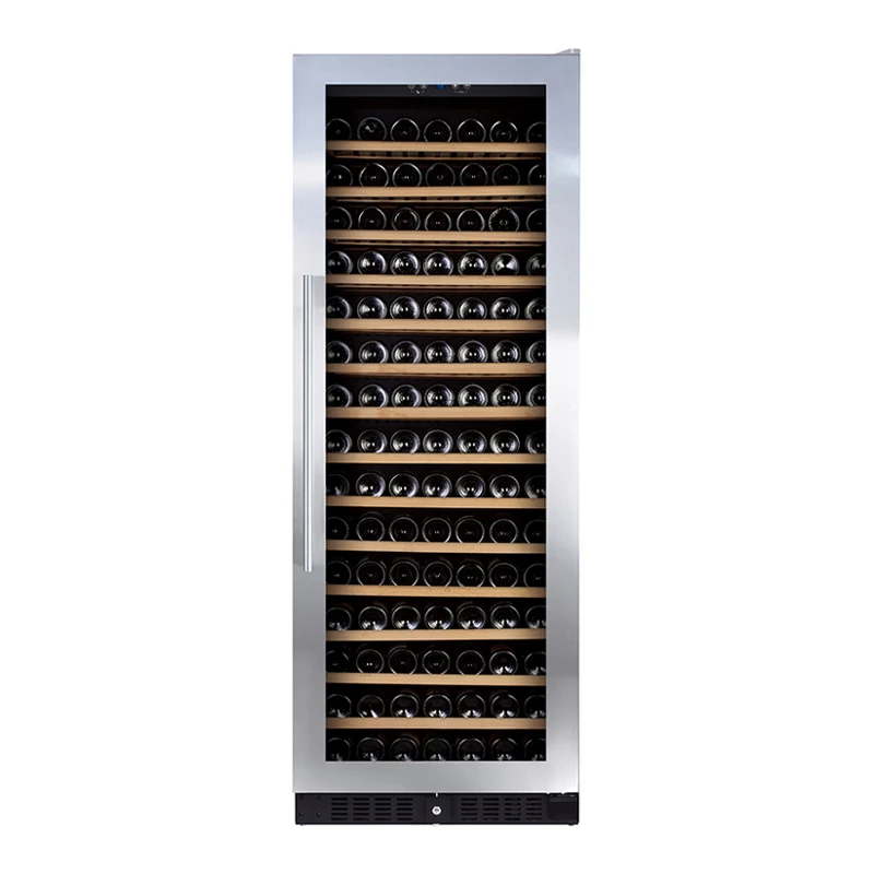 Vinopro Compressor Built-In 194 Bottles Single Zone Temperature Controlled 490L Wine Glass Chiller Refrigerator Fridge