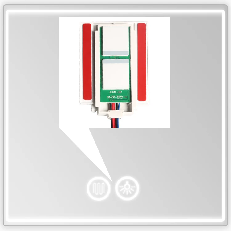 DC 12V 5A 60W LED Touch Dimmer Bathroom Mirror Touch Sensing Switch for Mirror with Variable Dimmer Anti-Fog