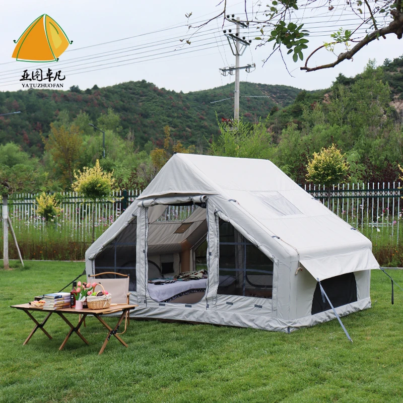 customized Outdoor Oxford Waterproof Travel Camping Tent Inflatable House Tent outdoor event air camping caravan house