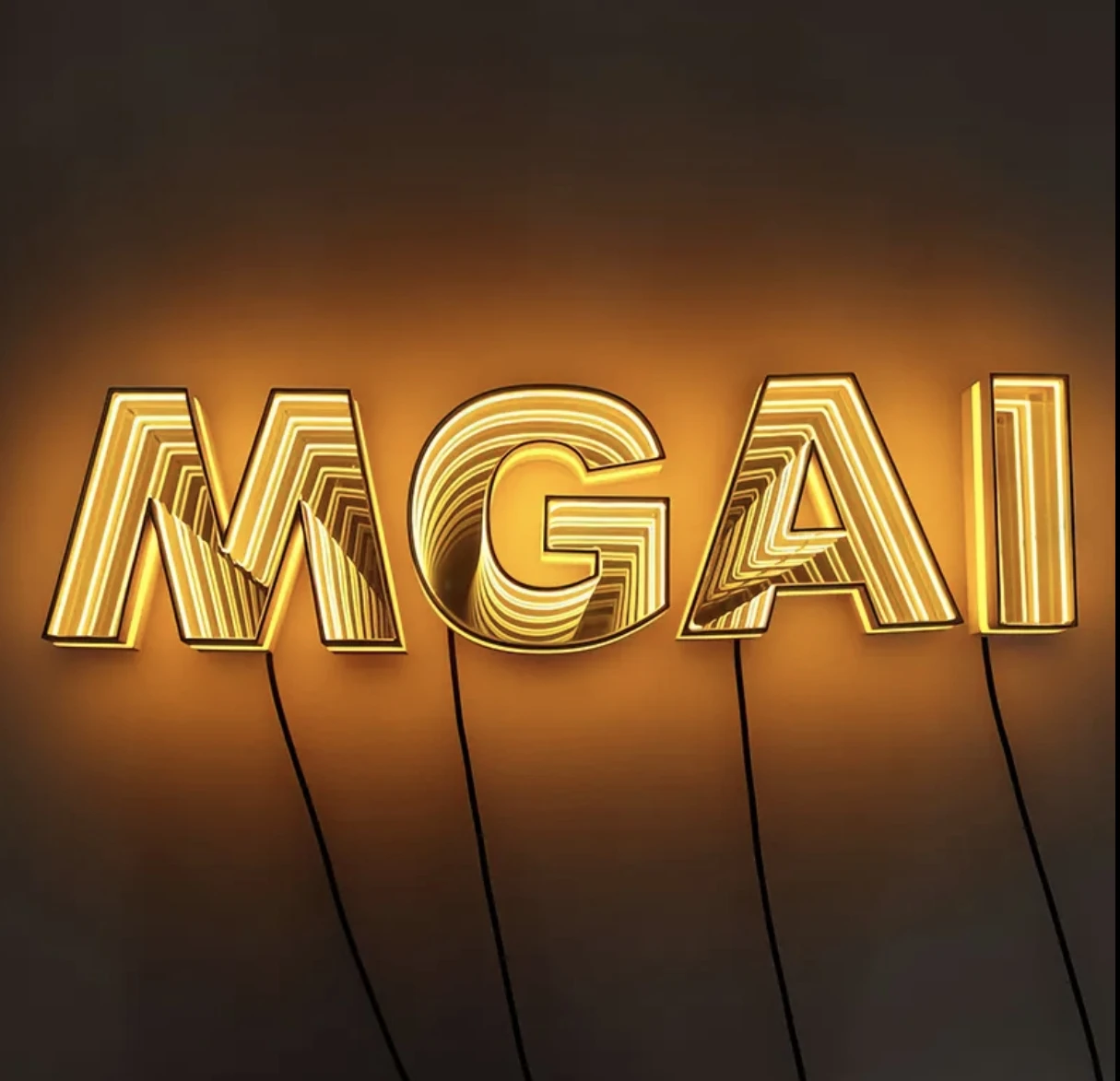 Custom Personalized Business Led Track Channel Letters Electronic Signs 3d Infinity Mirror Neon Sign
