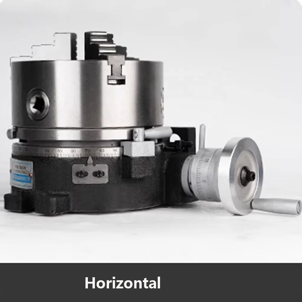 5 inch Indexing Table Dividing Head Vertical And Horizontal With100mm Chuck Milling CNC Machine Rotary Table