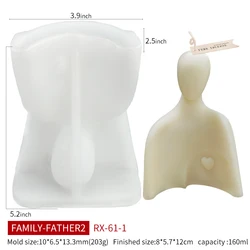 DUMO Portrait Candle Mold Silicone DIY Couple Portrait Candle Silicone Resin Mold Soap Plaster Decoration Mold