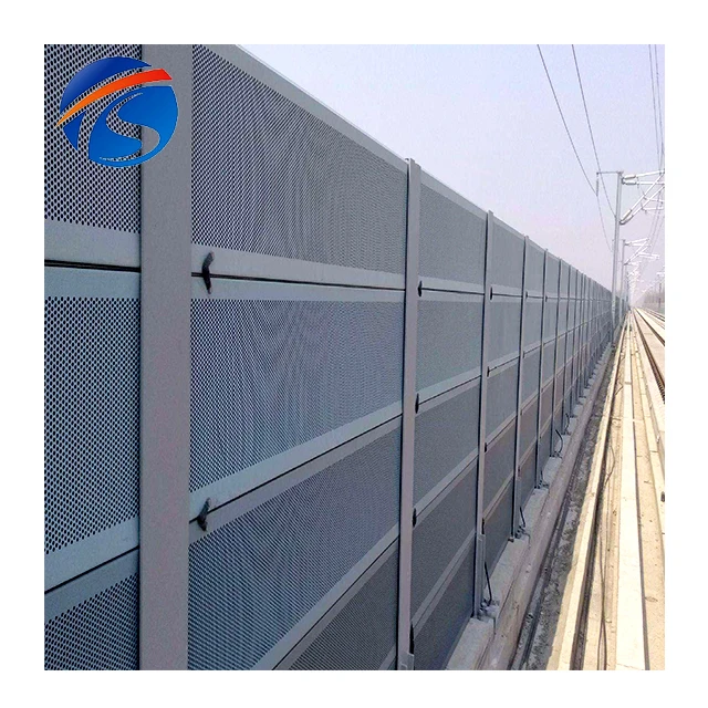 Best selling highway-railway project sound-absorbing barrier manufacturer noise barrier wall from anping shitai factory
