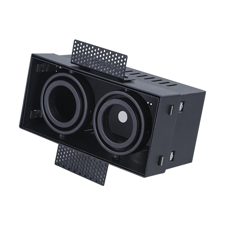 Indoor Ceiling Light Housing GU10 MR16 LED Recessed Trimless Downlight Spotlight Fitting