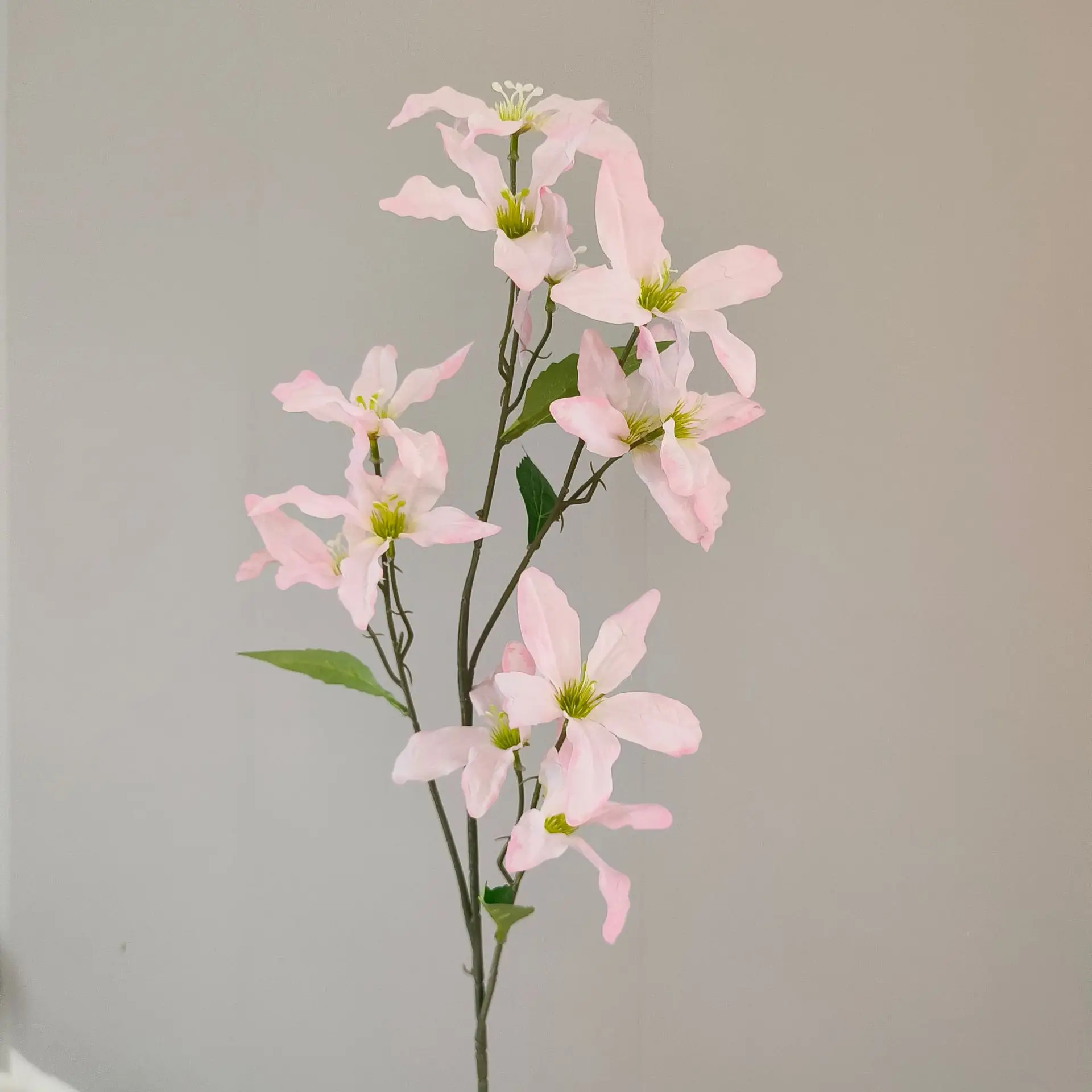 Factory Wholesale Wedding Decorative 6 Heads Silk Artificial Magnolia Stems for Home Hotel