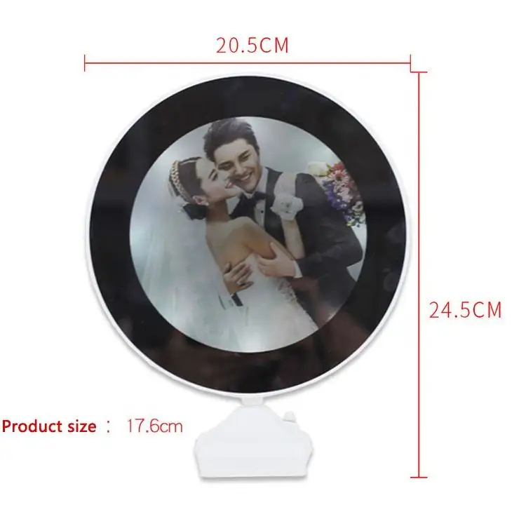 Hot Selling Creative Magic Mirror Photo Frame With Multi-Function LED Plastic Photo Frame With Lamp