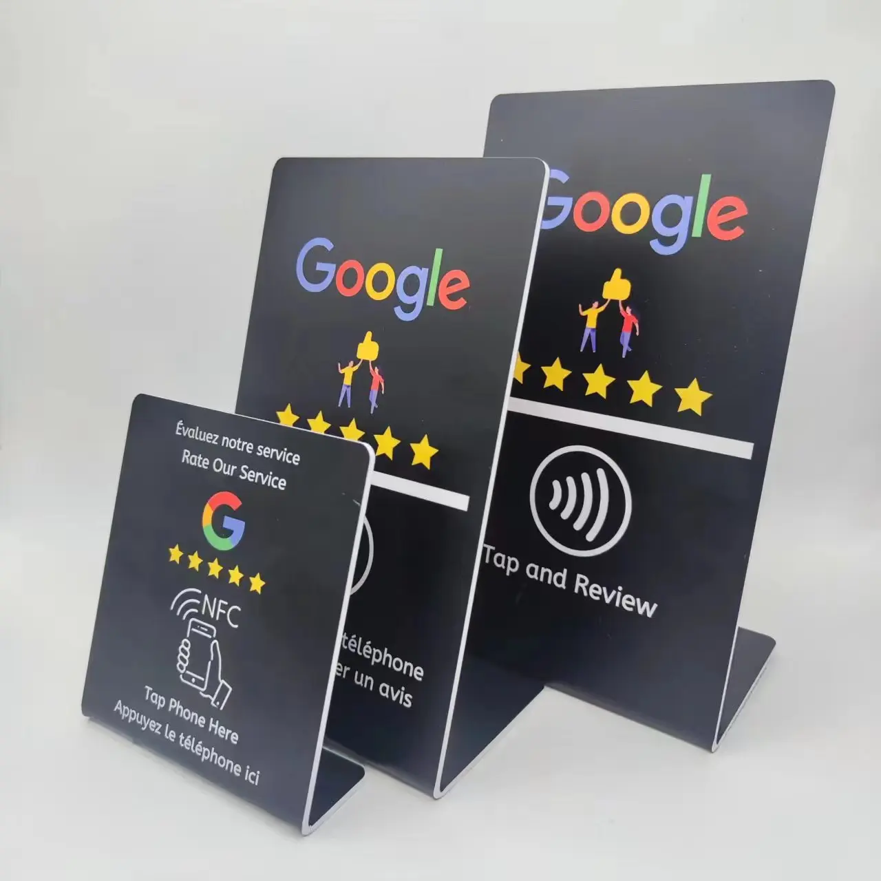 Google Review Stand NFC Card NTAG213 215 for Ins/Facebook/Yelp/Tripadvisor restaurant