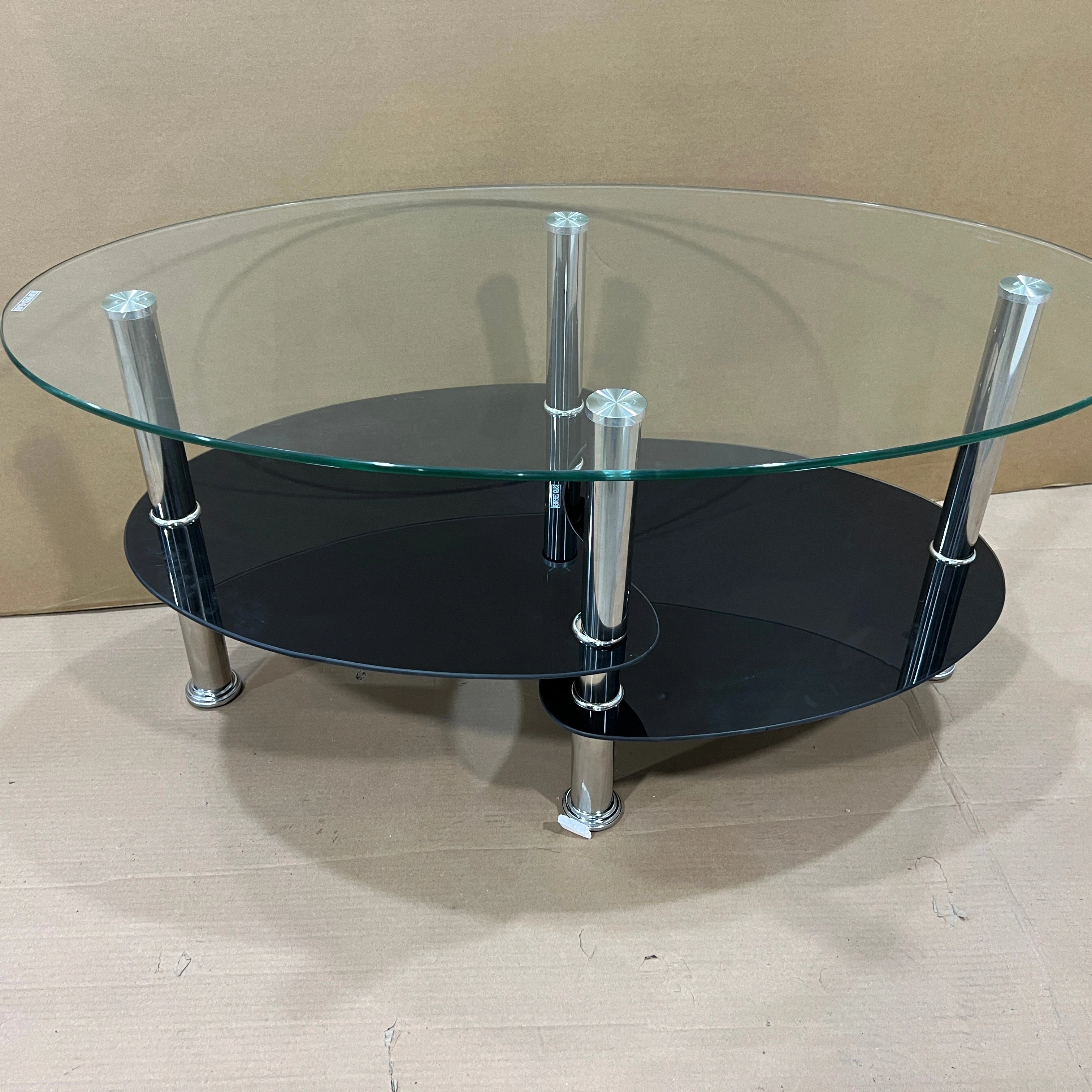 Home Furniture Living Room Tempered Glass Coffee Table Luxury Side Coffee Table