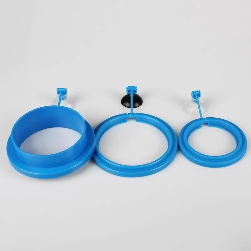 Factory Sale Small Tropical Fish Feeding Ring Aquarium Fish Feeding EQ-102 High Quality Glass PVC PC Cylinder Box Packaging