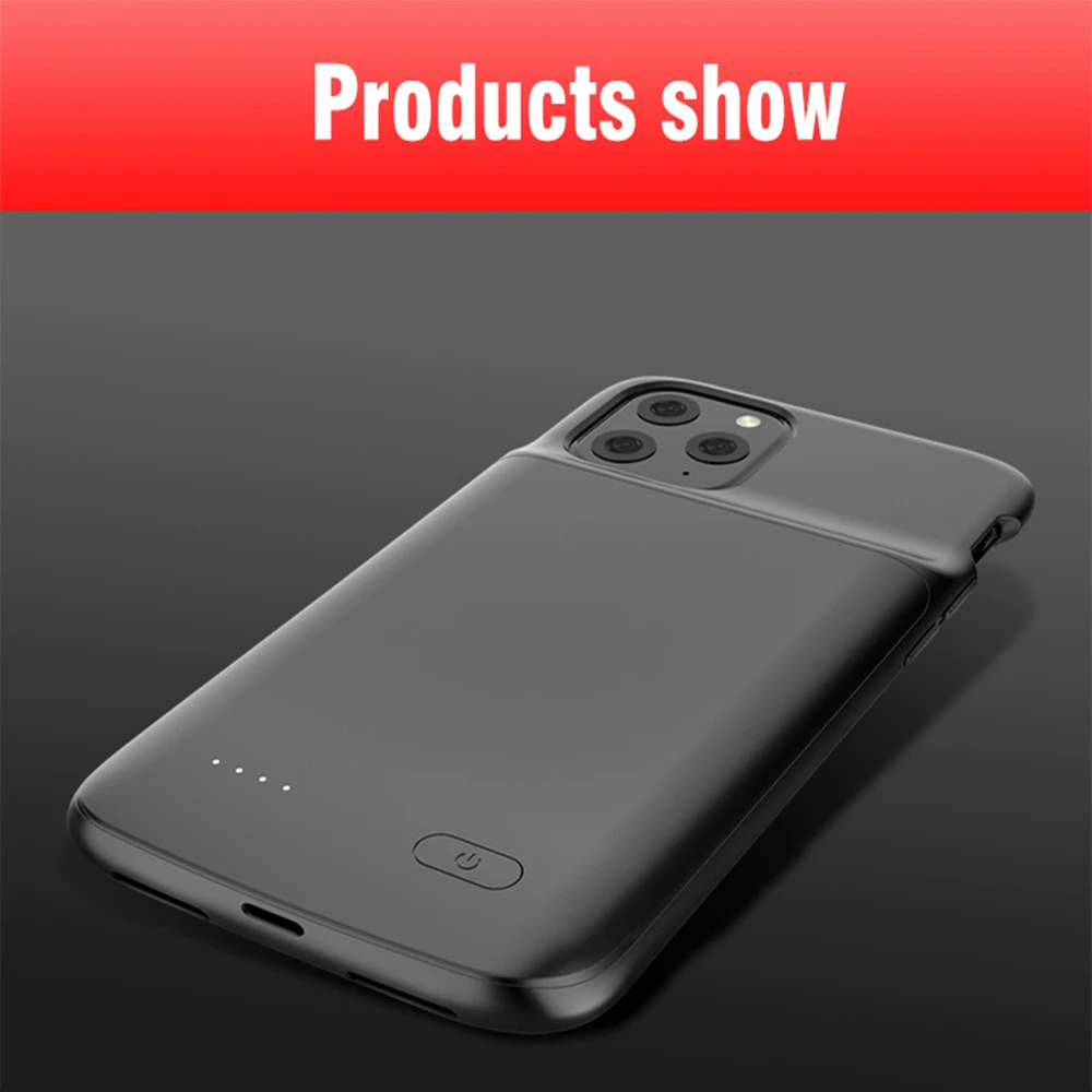  Чехол с внешним аккумулятором для iPhone 11 Pro 4800 мач чехол мягкий силиконовый телефона