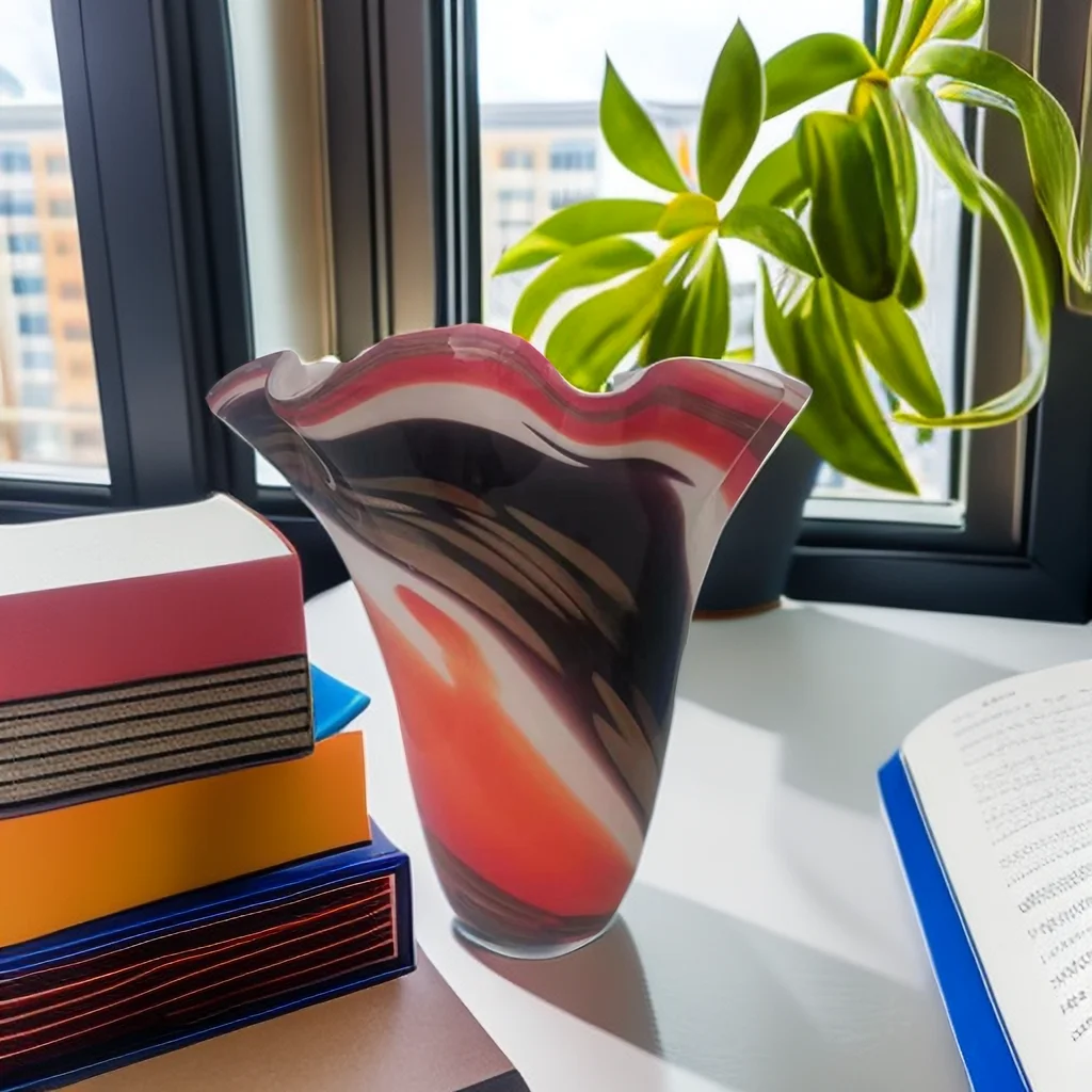 Vintage Custom art picasso sculpture hand blown colored luxury bottle creative flower murano glass vase modern glass vases