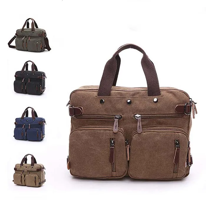 cheap backpack men travel high capacity canvas messenger  shoulder bag  Backpack Business Notebook Bag