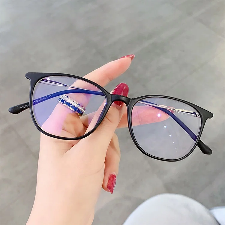 2022 Blu Ray Blocking Computer Glasses Women Square Fashionable TR90 Student Glasses