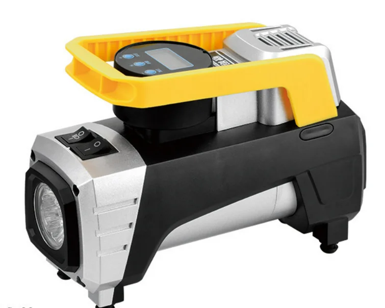 12V Double cylinder car air pump/auto LED car air compressor/car tyre inflator