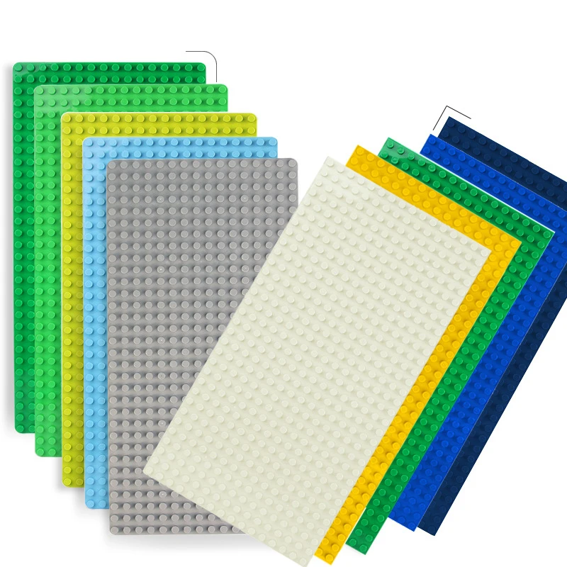 Classic Building Blocks Base Plate16*32 Big Block Dots 51*25.5cm Rounded corner Baseplates Accessory Construction Kit for Kids