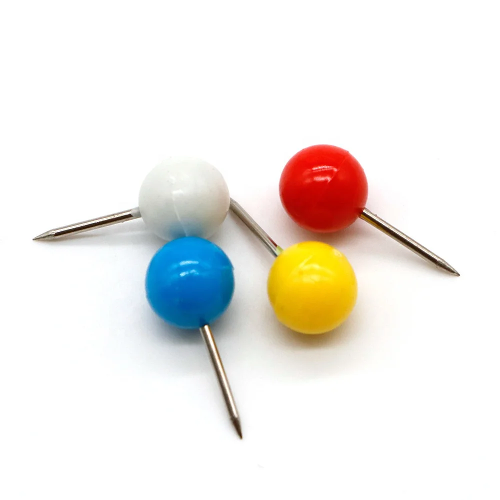 Оптовая продажа металлические цветные булавки для досок объявлений пробковой доски и украшения стола