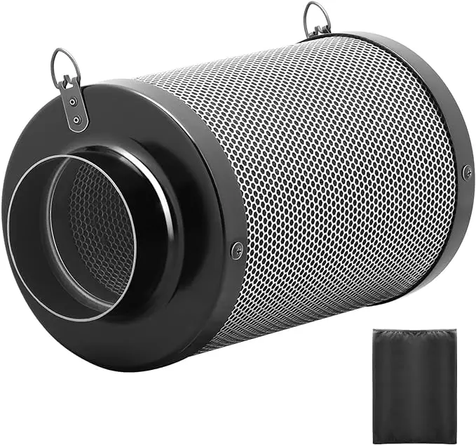Hydroponic 6 inch 8 inch 10 inch 12 inch Grow System Carbon Air Filter Activated Carbon Filter For Inline Fan