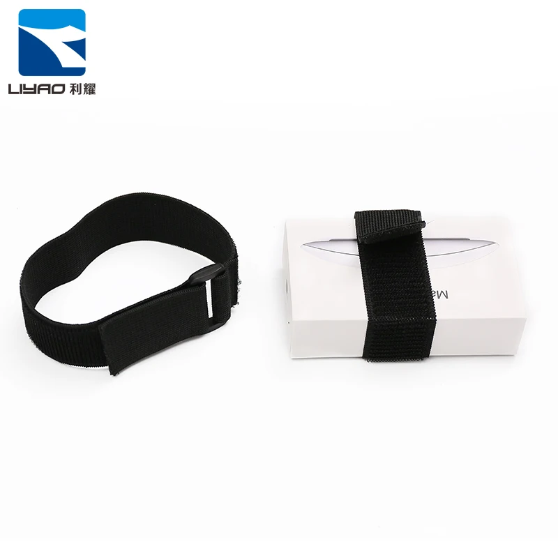 China Manufacturer Custom Size Eco-Friendly Soft Adjustable Bike Strap Cable Tie Elastic Hook And loop Strap