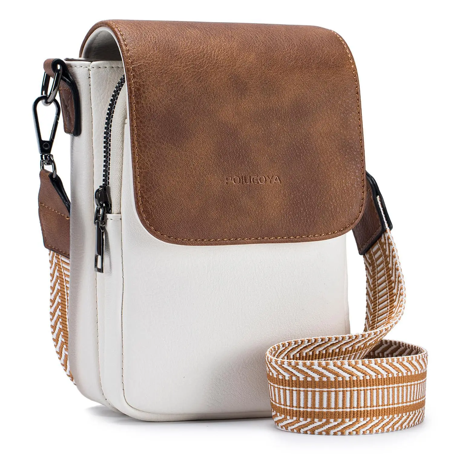 Fashionable Portable Crossbody Phone Bag with Multiple Pockets and Card Slots Adjustable Shoulder Strap