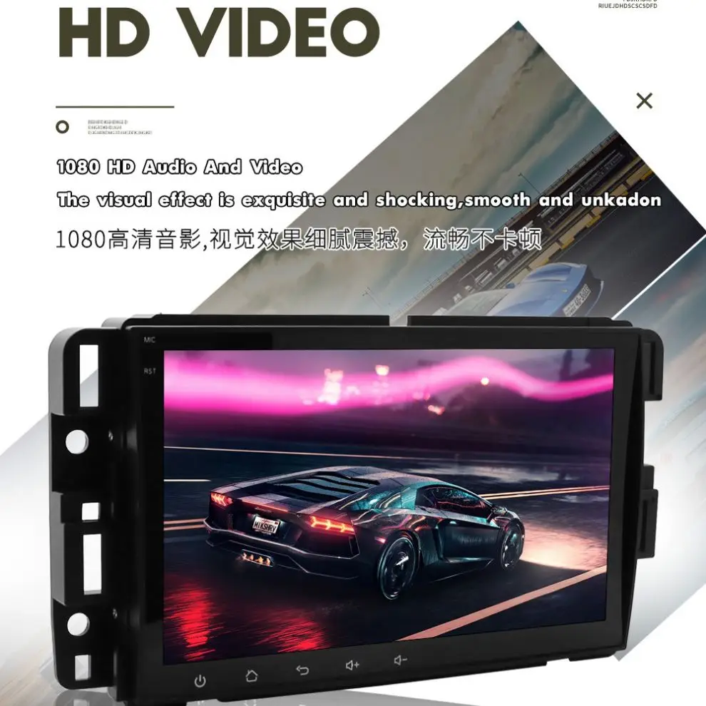 Touch Screen Car DVD Player 7 Inches Double Din Android Universal Car Stereo GPS Navigation