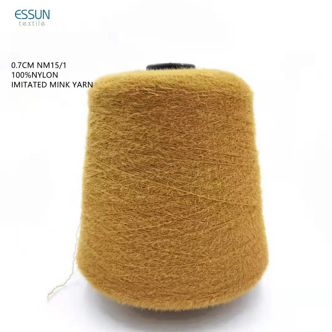Искусственная норковая пряжа 0 7 см 1 3 2 4 100% нейлоновая прямая с перьями для круговой вязальной