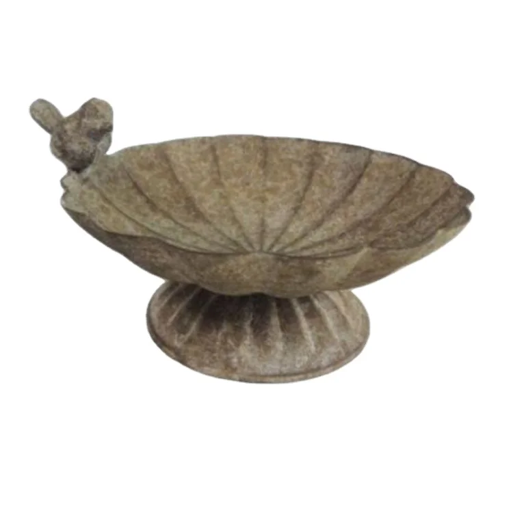 Decorative Rusty Retro Style Antique Cast Iron Bird Feeder