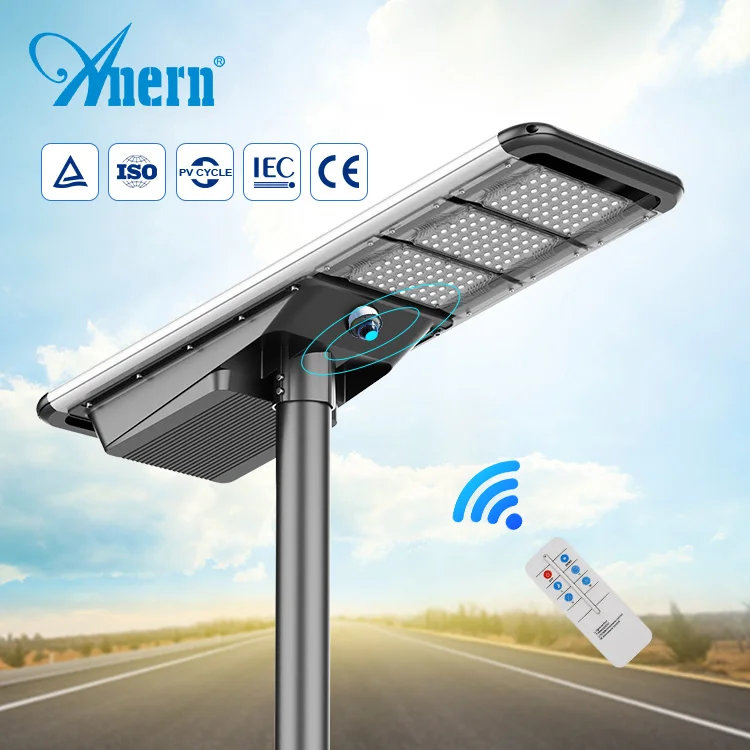 Anern importers 150watts solar street light with solar panel