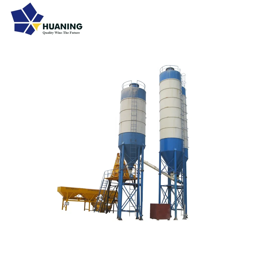HZS50 stationary concrete batching plant has large output and appropriate price