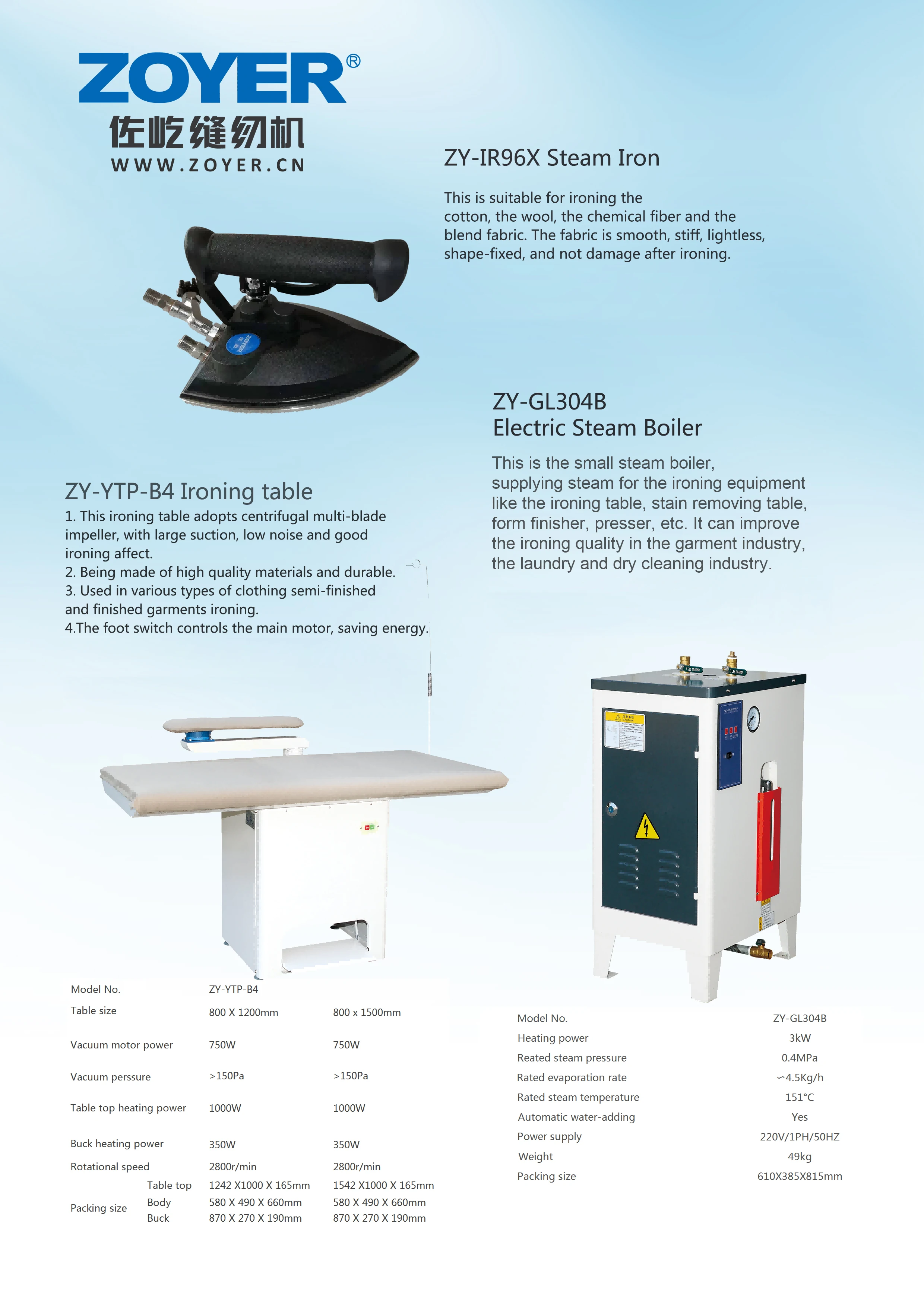 ZY-GL304B New Fully Automatic Electrically Heated Steam Boiler