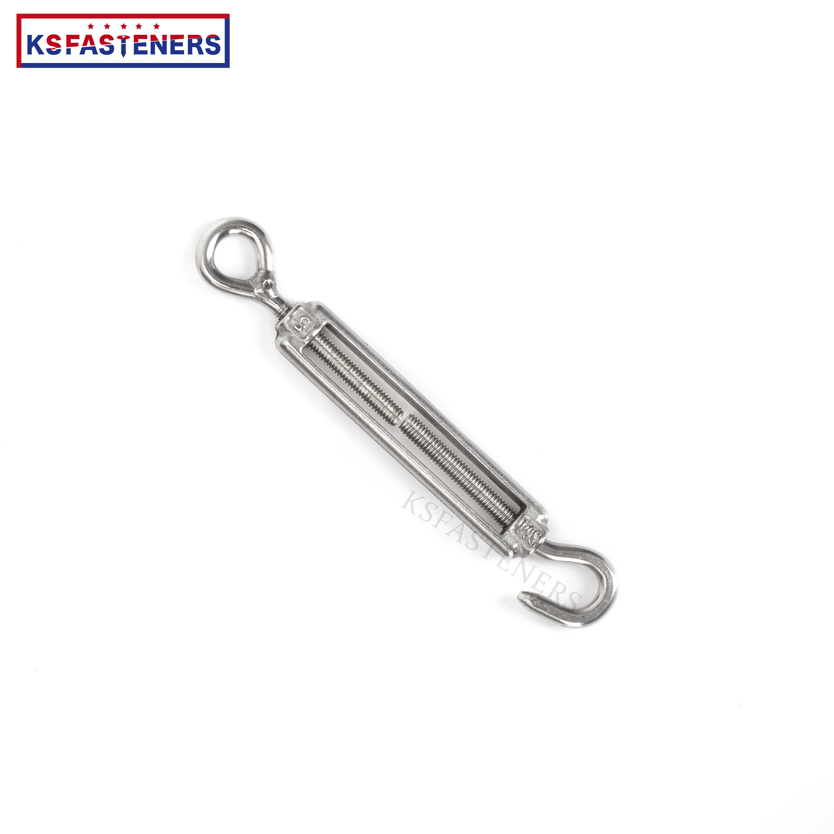 JIS Drop Forged ss304/ss316 stainless steel Hook Eye Open Body Marine Frame Turnbuckle Wire Rope Turnbuckle Rigging Hardw