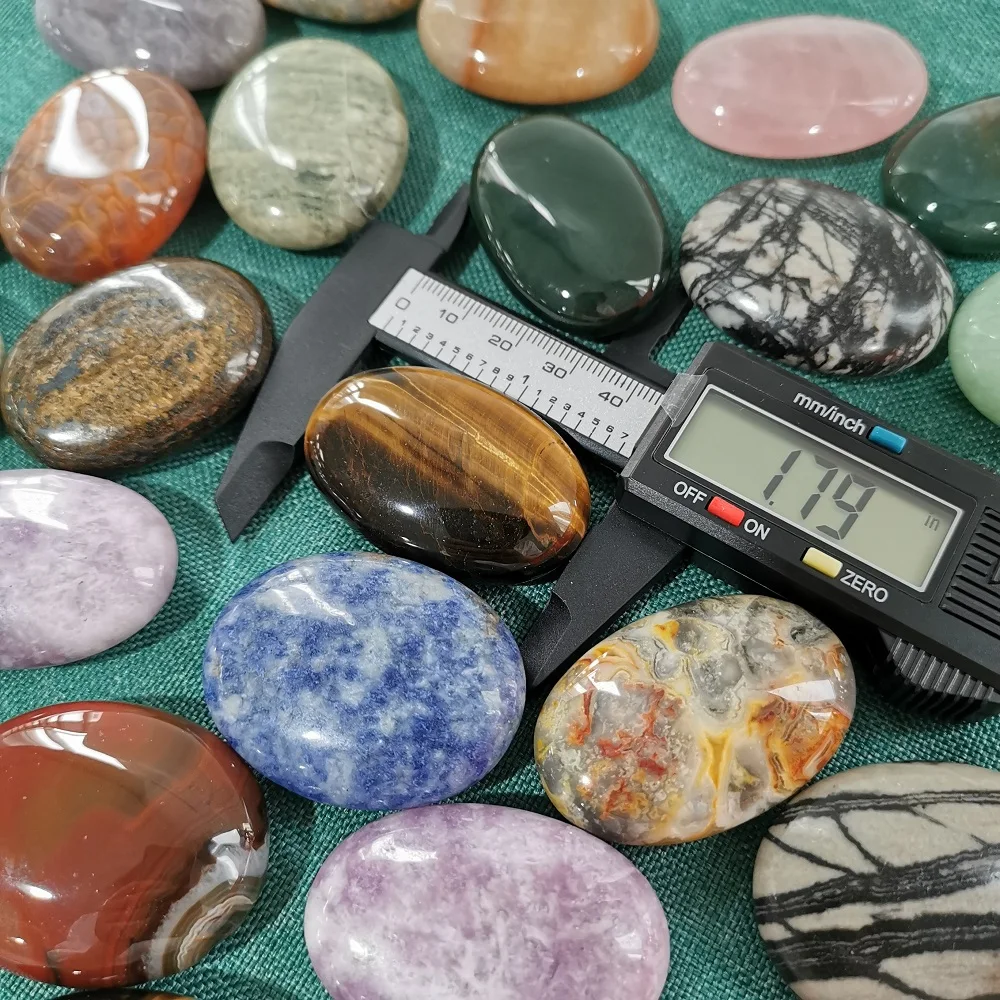 Amethyst Palm Stone Crystals Healing Stones For Anxiety Stress Therapy
