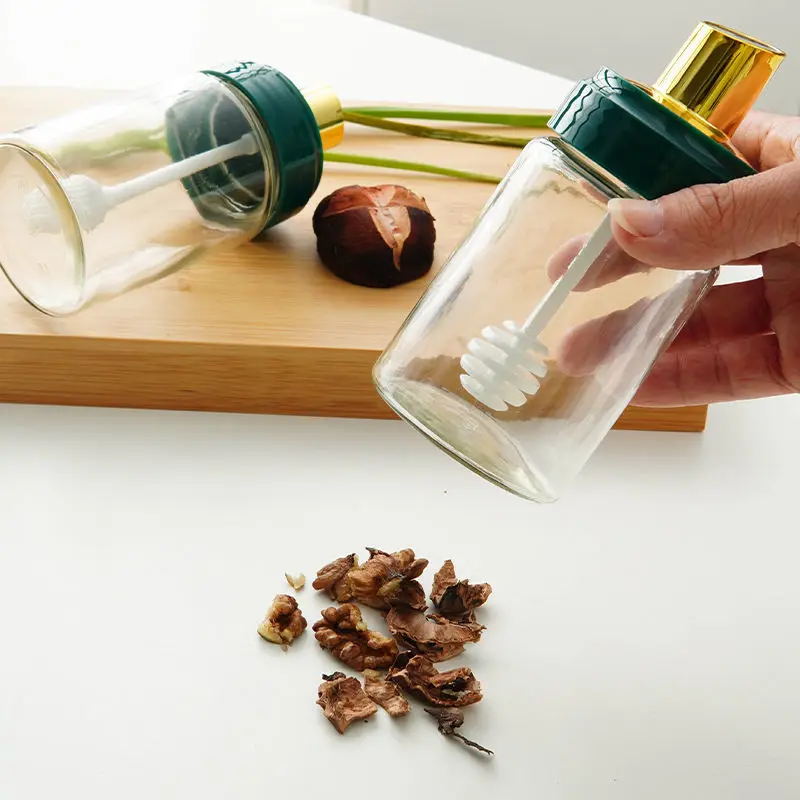 Wholesale Hot Sale Storage Condiment Container Spice Glass Airtight Jar Kitchen Supplies