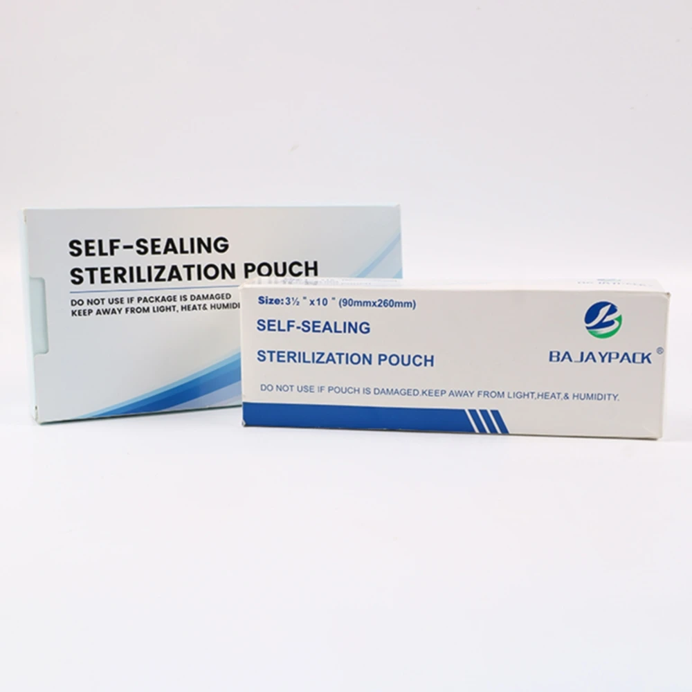 Choose Your Size Medical Self Sealing Autoclave Sterilization Pouch Sterilizer Bag For Dental Instruments Packaging