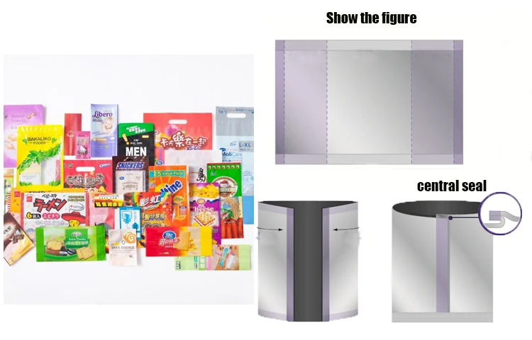 High-quality speed vertical  sanitary napkin pad central bottom sealing plastic polyester  bag making machine