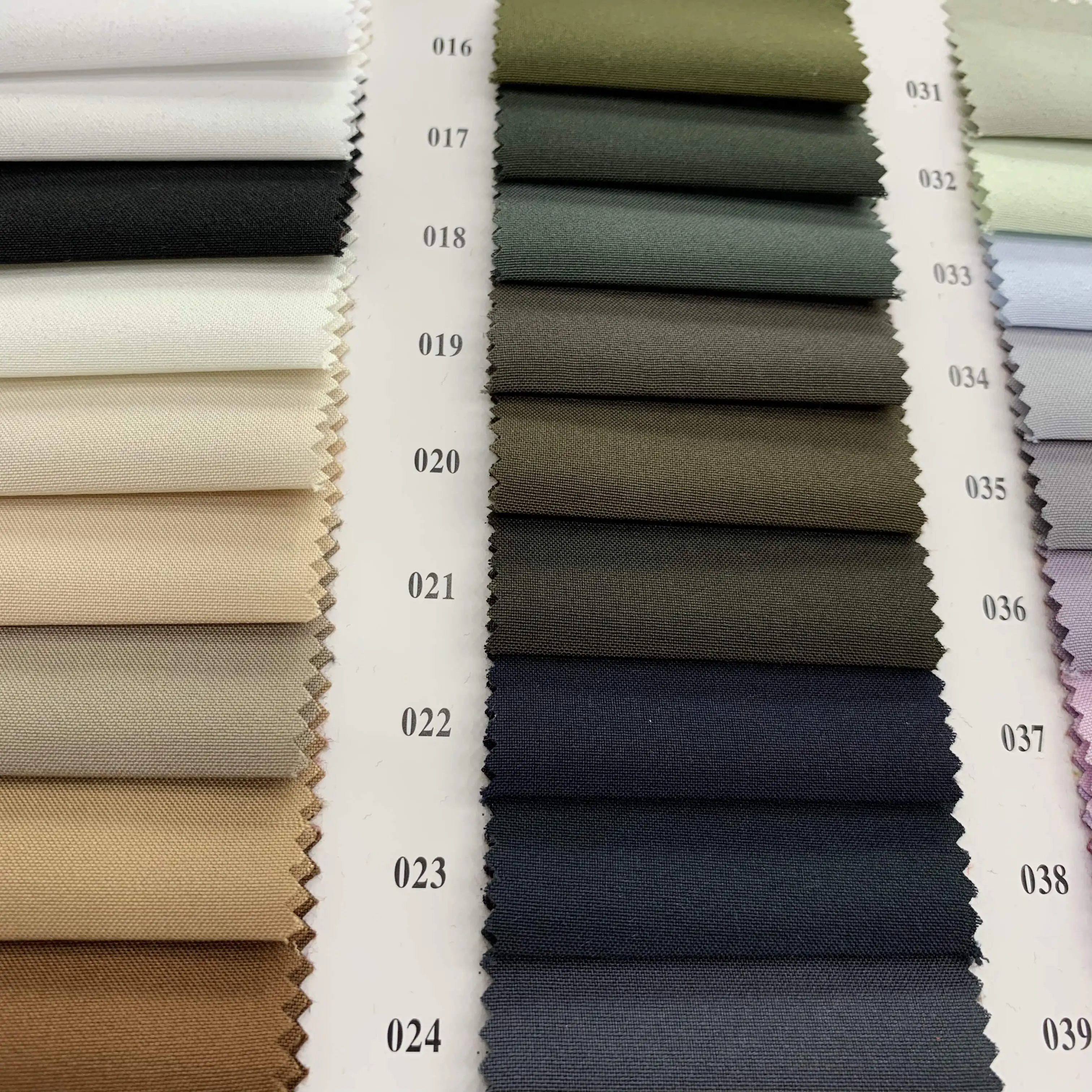 in stock solid waterproof 100% recycled polyester 100D 4 way strength plain pongee fabric for jacket