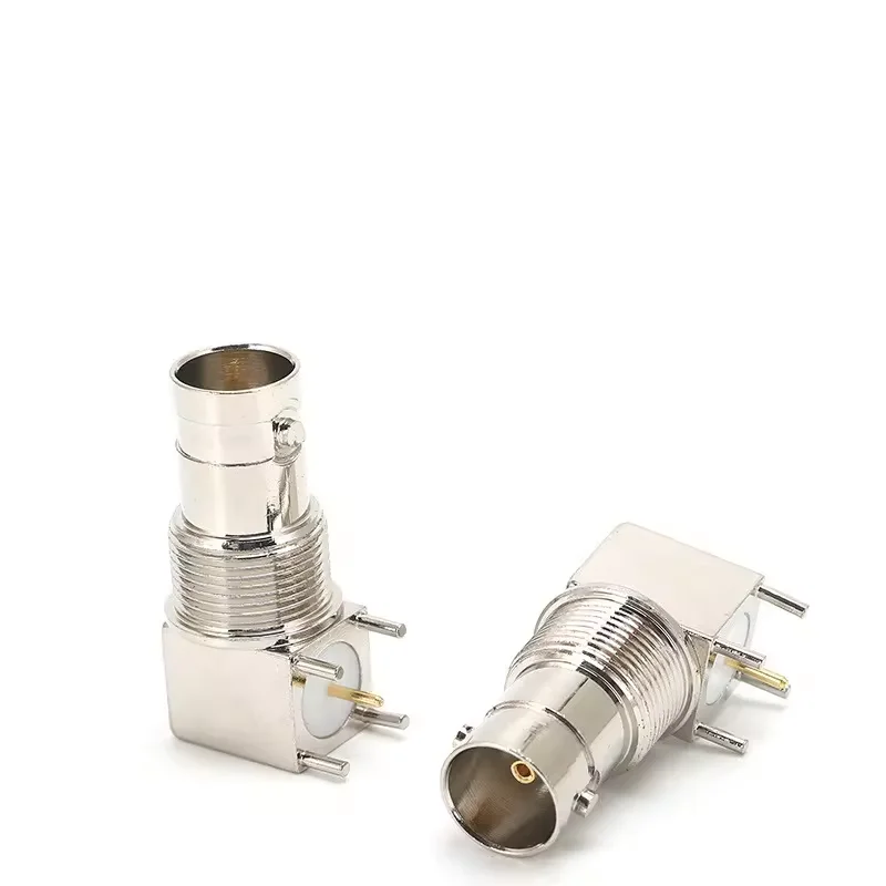LOW MOQ Bnc male plug right angle female panel mount rf connector for pcb