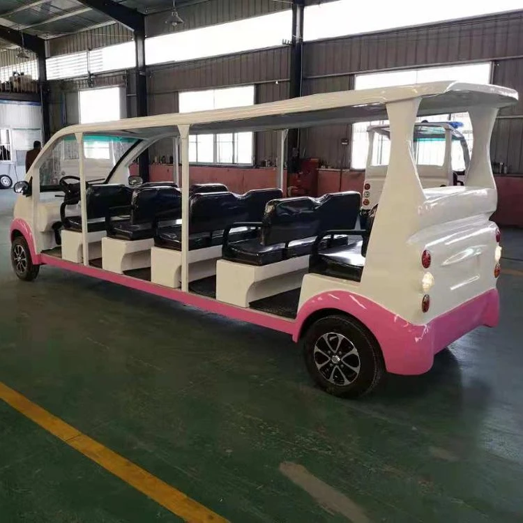 
12 Passenger Electric Shuttle Bus Battery Powered Tourist Bus 