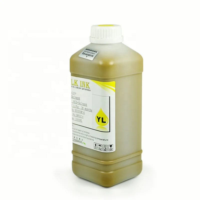  Суперцветные эко-сольвентные чернила Encre Ecosolvent L1800 для струйного принтера Epson L1300 DX5 1390