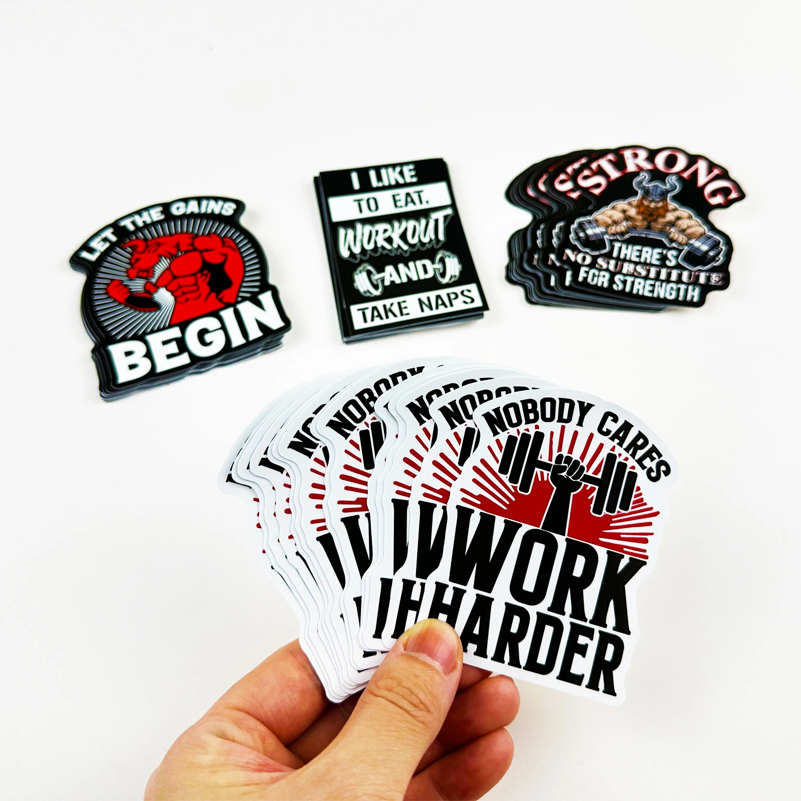 Custom Personalized Logo Design Printed Adhesive Sticker Vinyl PVC Letter Die Cut Stickers For Promotion