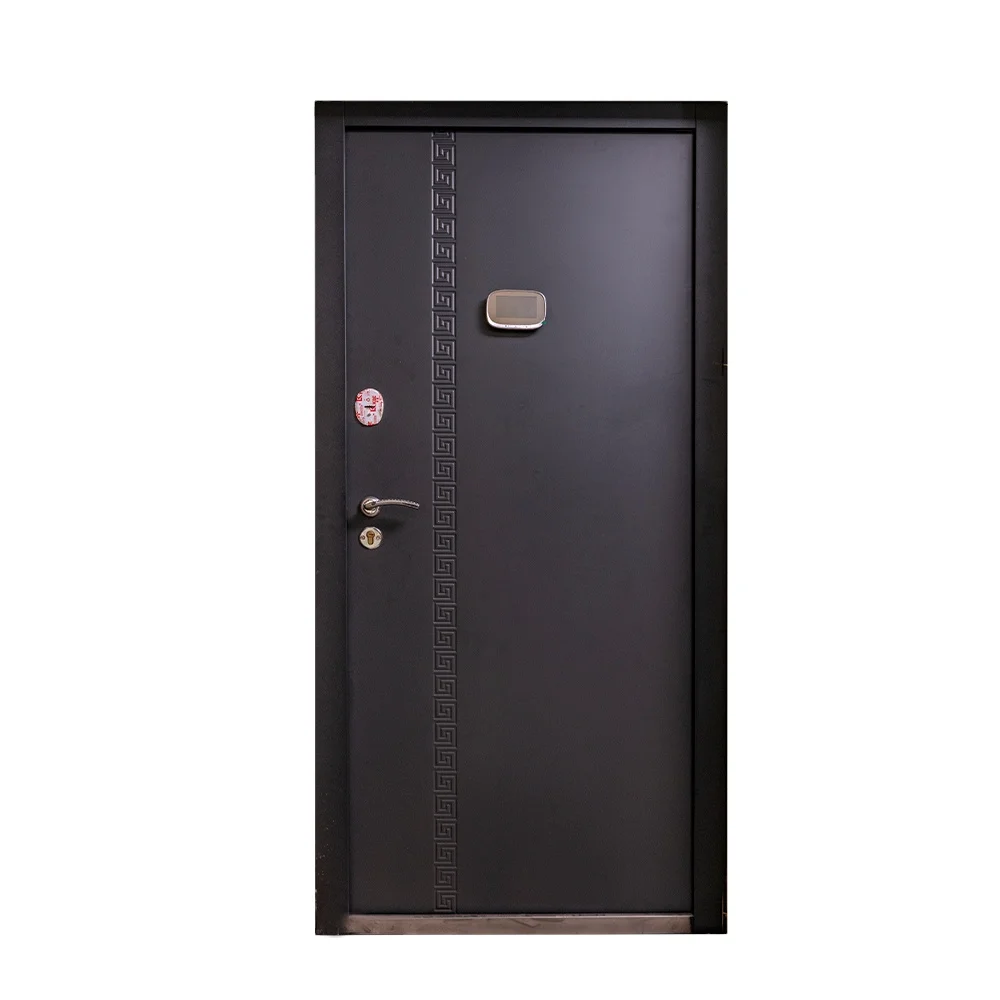 Modern main entrance door pivot and exterior door steel security with single main door exterior iron gate price