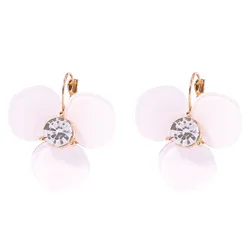 2020 Fashionable Elegant White Flower Dangle Earrings For Women